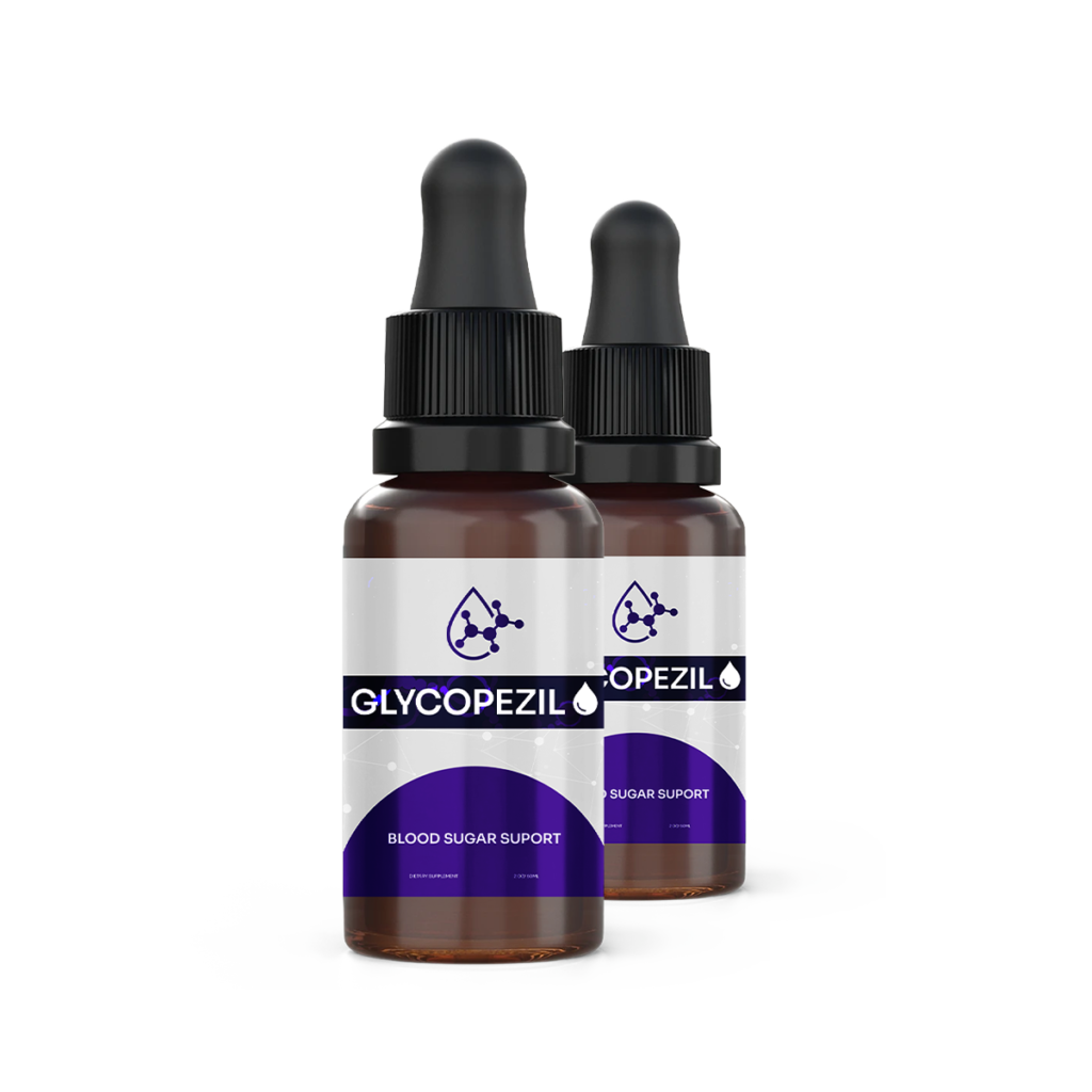 Two bottles of Glycopezil drops